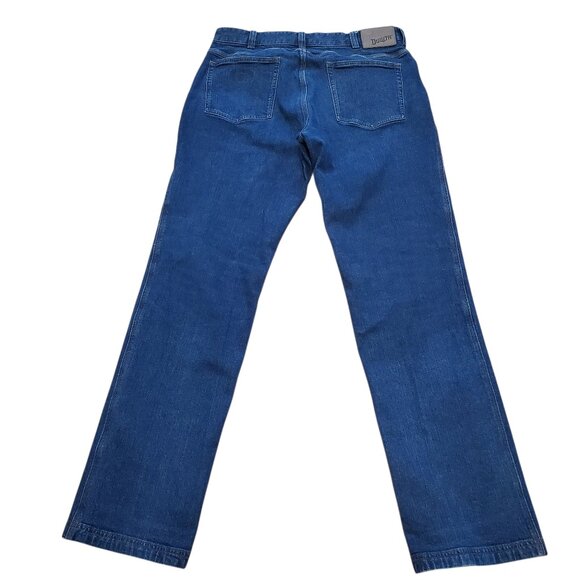 DULUTH SZ 36W D Flex Ballroom Relaxed Fit Roomy Utility Fit Blue Jeans - Picture 13 of 15